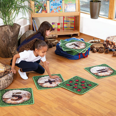 Natural World Counting Indoor/Outdoor Mini Placement Carpets - includes Holdall - Set of 35 - BN2138