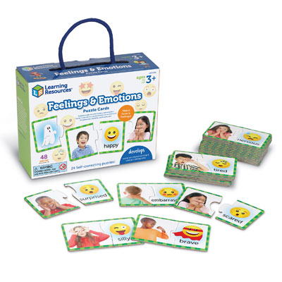 Feelings & Emotions Puzzle Cards - by Learning Resources - LER6091