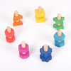Rainbow Wooden Nuts & Bolts - Set of 7 - CD74001