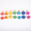 Rainbow Wooden Nuts & Bolts - Set of 7 - CD74001