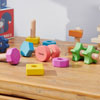 Rainbow Wooden Nuts & Bolts - Set of 7 - CD74001