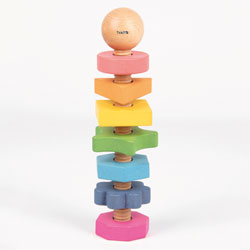 Rainbow Wooden Shape Twister