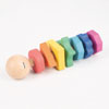 Rainbow Wooden Shape Twister - CD74003