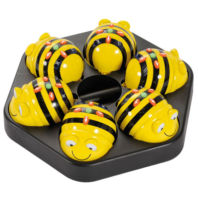 TTS Rechargeable Bee-Bot Class Bundle - 6x Bee-Bots & Docking Station - EL00396