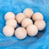 Natural Wooden Balls 50mm - Pack of 10 - CD73881