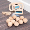 Natural Wooden Balls 50mm - Pack of 10 - CD73881