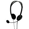 Multimedia Headphones with Flexible Microphone - in Black (Pack of 16) - CHST100BK/16