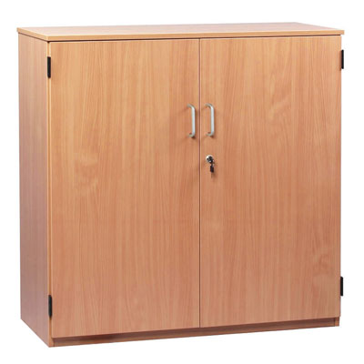 School Storage Cupboard: Height 1000mm - with Lockable Doors - MEQ1000C