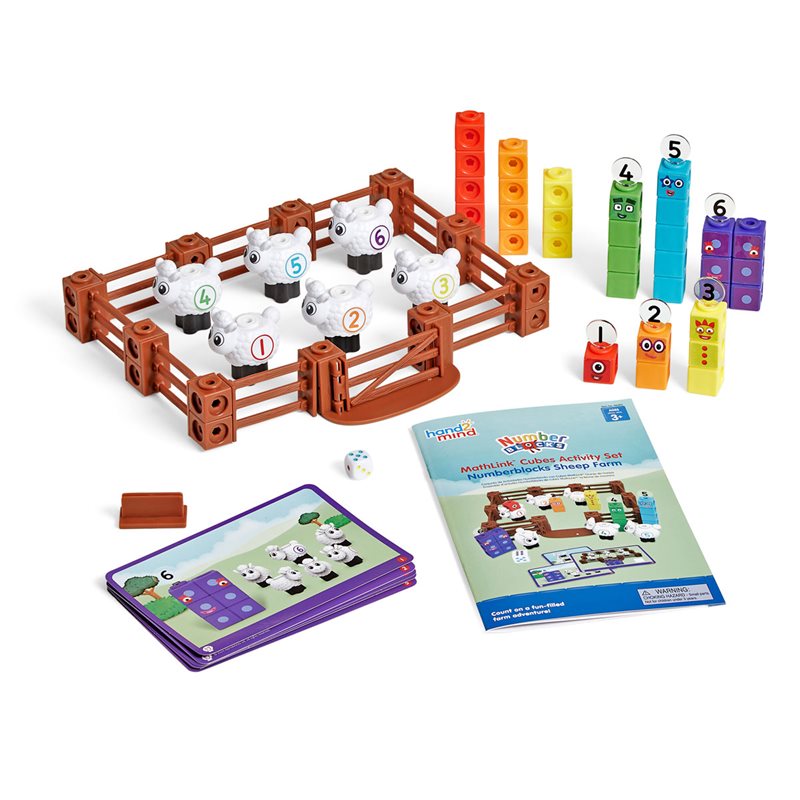 MathLink Cubes Numberblocks Sheep Farm - Activity Set - H2M96093-UK