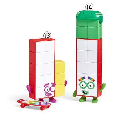 Numberblocks Thirteen and Fourteen Figure Pack - H2M96925-UK