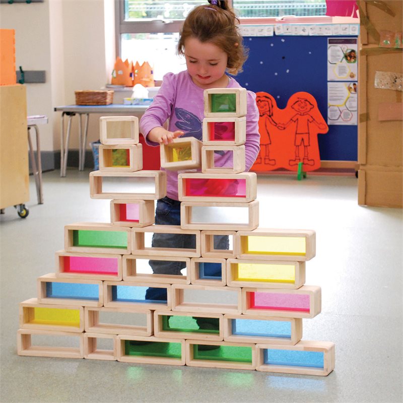 Rainbow Bricks - Set of 36 - CD73380