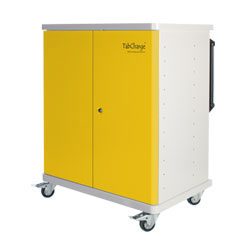 CompuCharge TabCharge 24 Charging Trolley - for 24 Units in Yellow - TABCHARGE-24/YELLOW