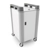 LapCabby 10 Bay Laptop Charging Trolley (Vertical) - with Charcoal Grey Handles