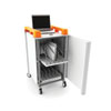 LapCabby 10 Bay Laptop Charging Trolley (Vertical) - with Orange Handles - LAP10V-OR