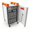 LapCabby 10 Bay Laptop Charging Trolley (Vertical) - with Orange Handles - LAP10V-OR