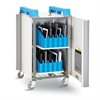 LapCabbymini 20 Bay Netbook Charging Trolley (Vertical) - LAPM20V-BL
