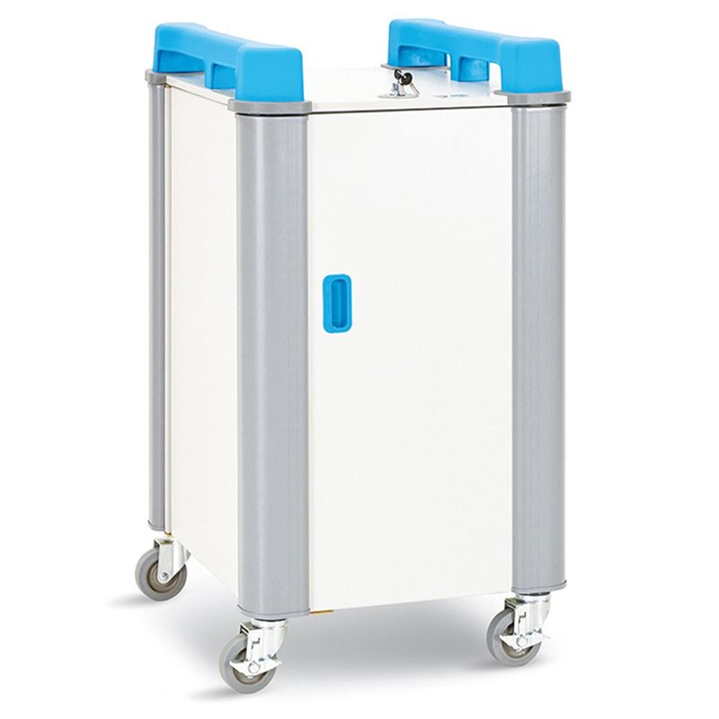 LapCabbymini 20 Bay Netbook Charging Trolley (Vertical) - LAPM20V-BL