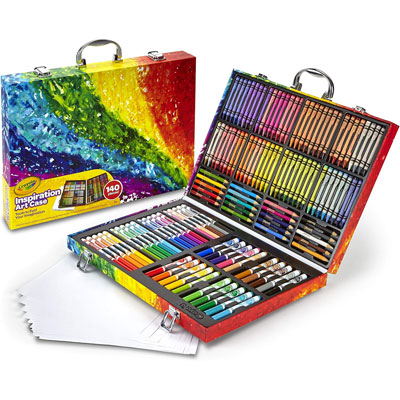CRAYOLA Inspiration Art Case - Set of 140 Pieces - Includes Crayons, Markers, Pencils & Paper - CRAYOLA-04-2532