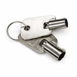 LapCabby Spare/Replacement Round Barrel Key - Set of 2 Keys