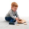 tickit Wooden Natural Buttons - Set of 7 - CD73424