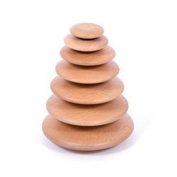 tickit Wooden Natural Buttons - Set of 7