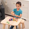 Rainbow Wooden Lacing Shapes - 28 pieces and 1 lace - CD73564