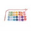 Rainbow Wooden Lacing Shapes - 28 pieces and 1 lace - CD73564