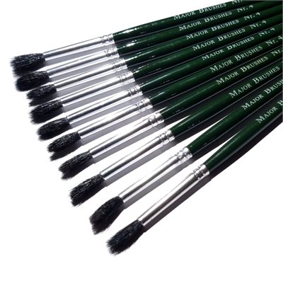 Squirrel Substitute Brushes - Size 4 - Pack of 10 - MB51004-10