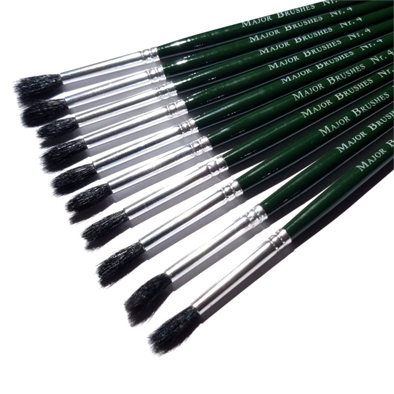 Squirrel Substitute Brushes - Size 4 - Pack of 10 - MB51004-10