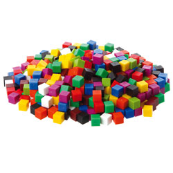 1cm Rainbow Waterproof Cubes - Set of 1000