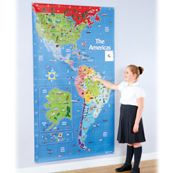 TTS Bee-Bot Mat - Map of The Americas