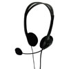 Multimedia Headphones with Flexible Microphone - in Black