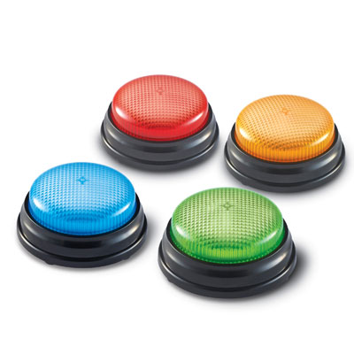 Lights & Sounds Buzzers (Set of 4) - by Learning Resources - LER3776