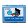 Jumbo 7-Colour Washable Ink Stamp Pad - by Learning Resources - LER4275