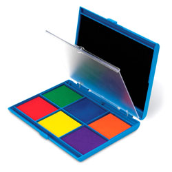 Jumbo 7-Colour Washable Ink Stamp Pad - by Learning Resources