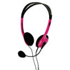 Multimedia Headphones with Flexible Microphone - in Pink - BXL-HEADSET1PI