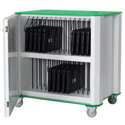 Nuwco Laptop Trolley PlasCart 30 - with a choice of Red, Green, Yellow or Blue trim