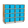 16 Triple-Sized Tray Storage Unit