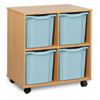 4 Quad-Sized Tray Storage Unit - MEQ04J