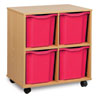 4 Quad-Sized Tray Storage Unit