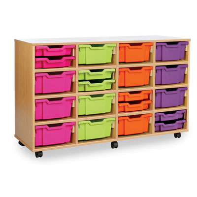 Combination Tray Storage Unit - 16 Deep or 32 Shallow - MEQ4016