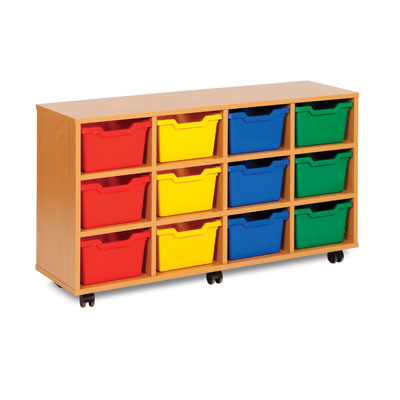 12 Cubby Tray Storage Unit - MEQ8012