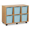 6 Quad-Sized Tray Storage Unit (Horizontal) - MEQ1062