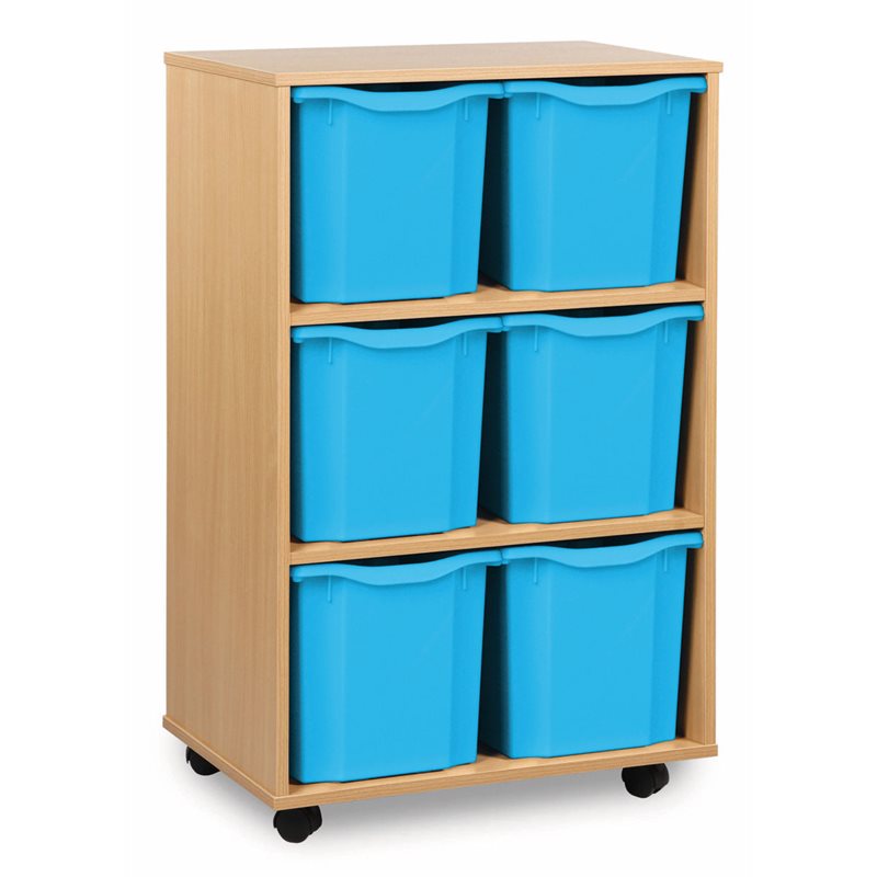 6 Quad-Sized Tray Storage Unit (Vertical) - MEQ1011