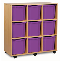 9 Quad-Sized Tray Storage Unit