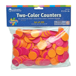 Brights! 2-Colour Counters (200 Pieces) - by Learning Resources