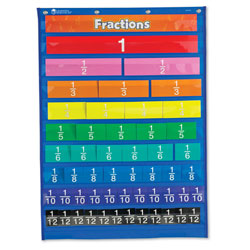 Rainbow Fraction Equivalency Pocket Chart - by Learning Resources