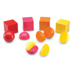 Magnetic 3D Rainbow Fraction Shapes - by Learning Resources