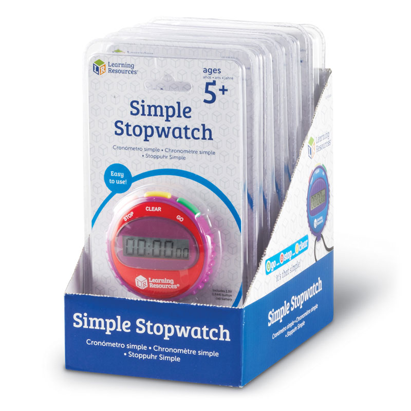 Simple Stopwatch (Set of 6) by Learning Resources LER0809 Primary ICT