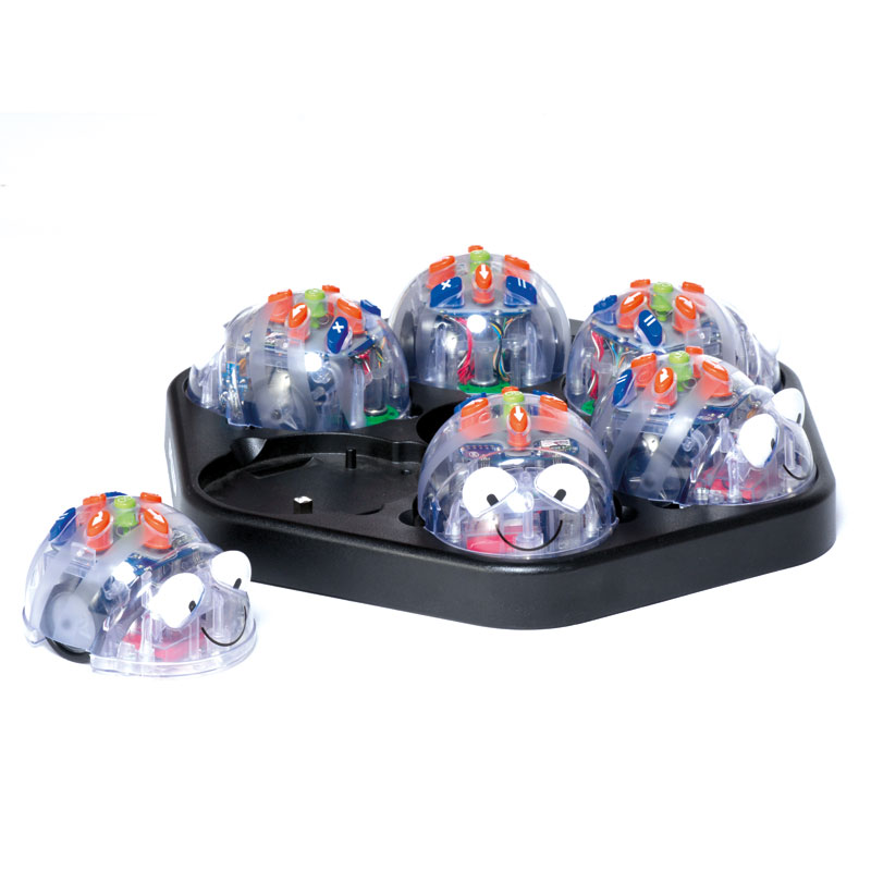 TTS Rechargeable Blue-Bot Class Bundle - 6x Blue-Bots & Docking Station (UK Only) - IT10080